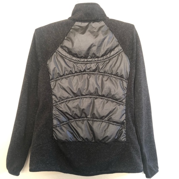 London Fog Women’s Quilted Feathers Down Lightweight Knit Sleeves Jacket Size S - Picture 4 of 16